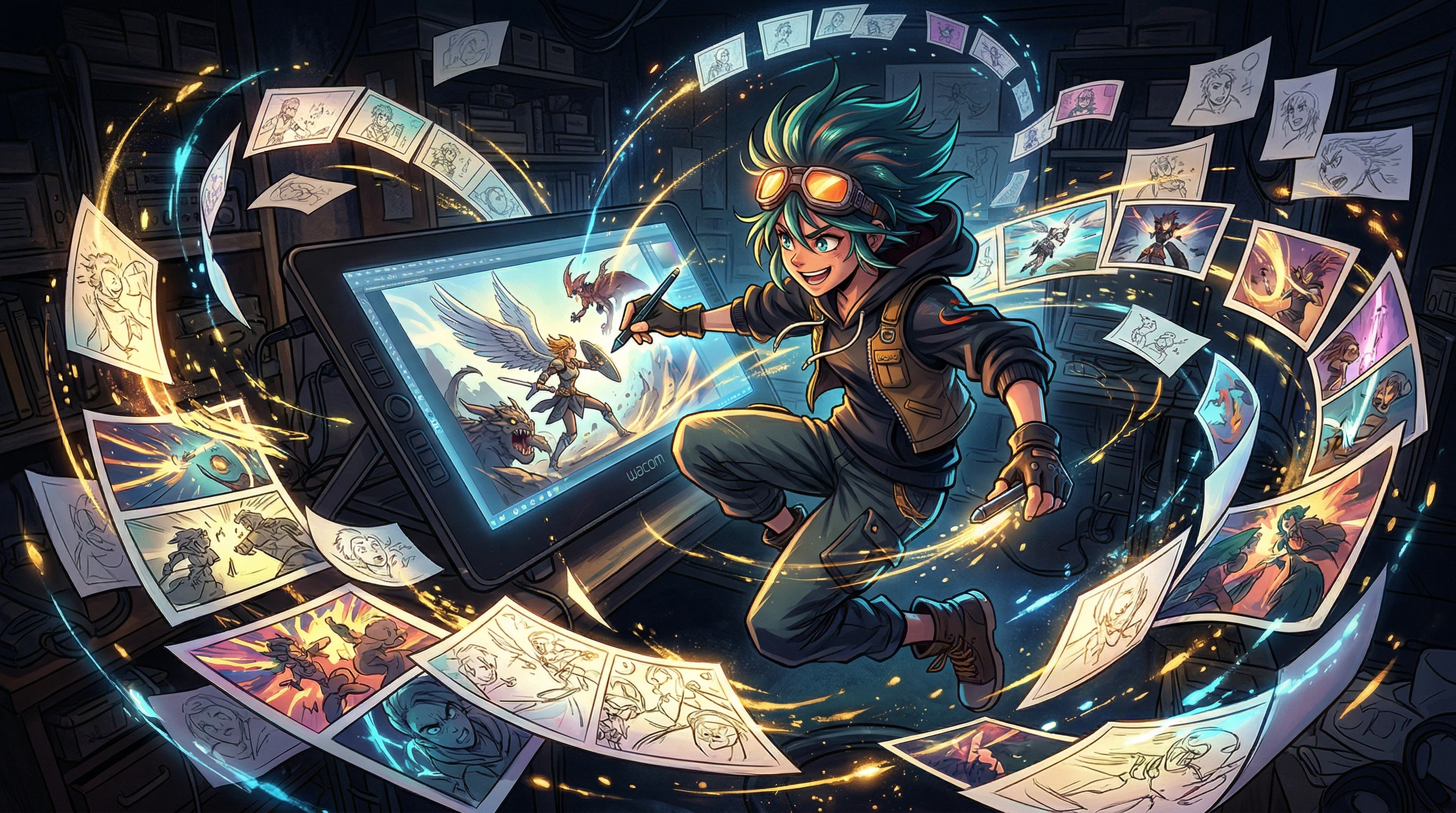 HappyHorse animation use case showing AI-generated anime and character animation clips