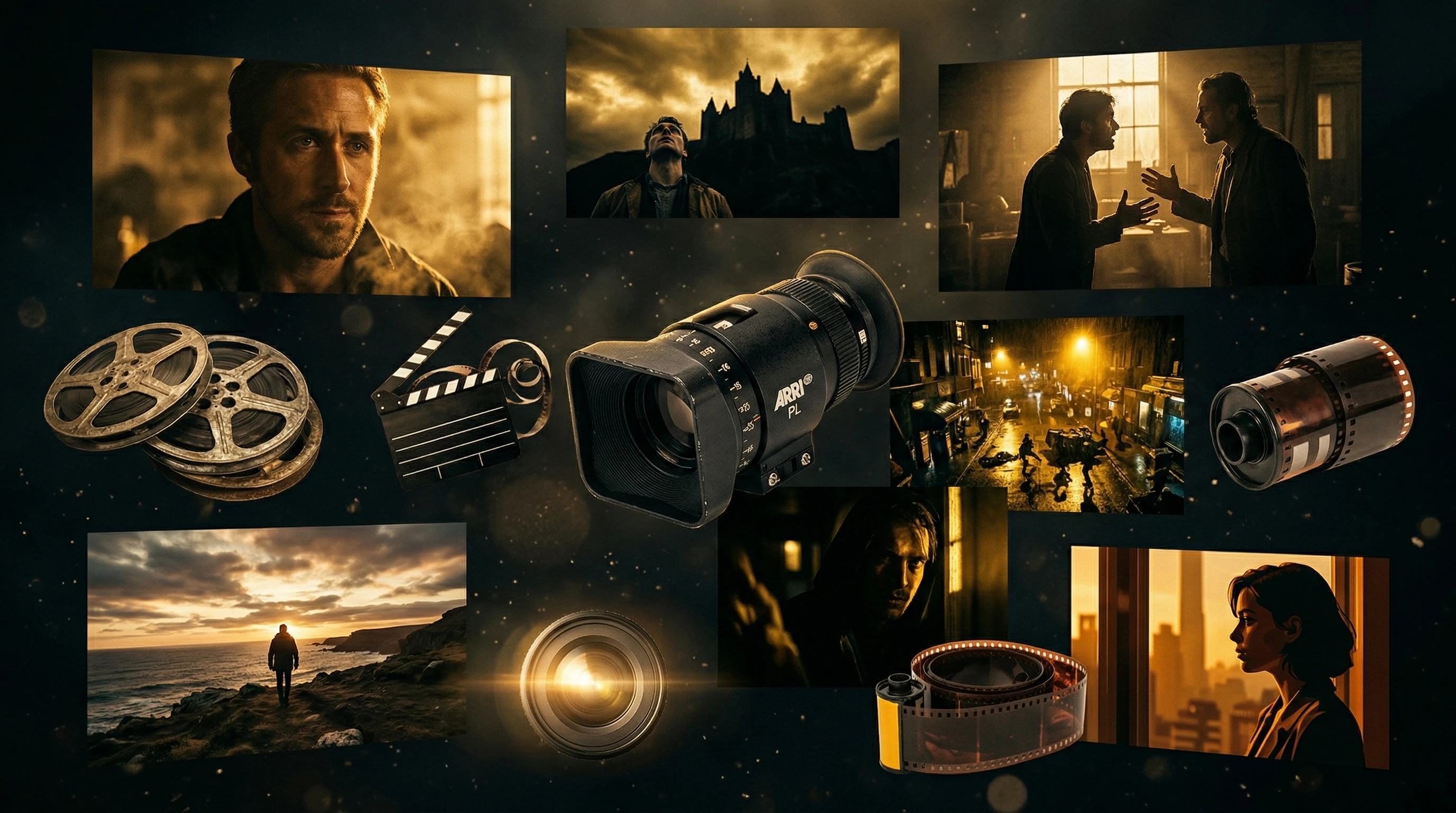 HappyHorse cinematic prompts collection featuring film-quality AI video prompt templates by genre