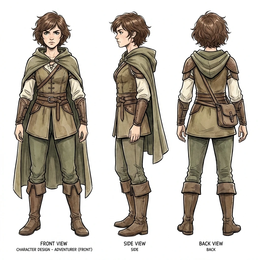 Character Three-View Design