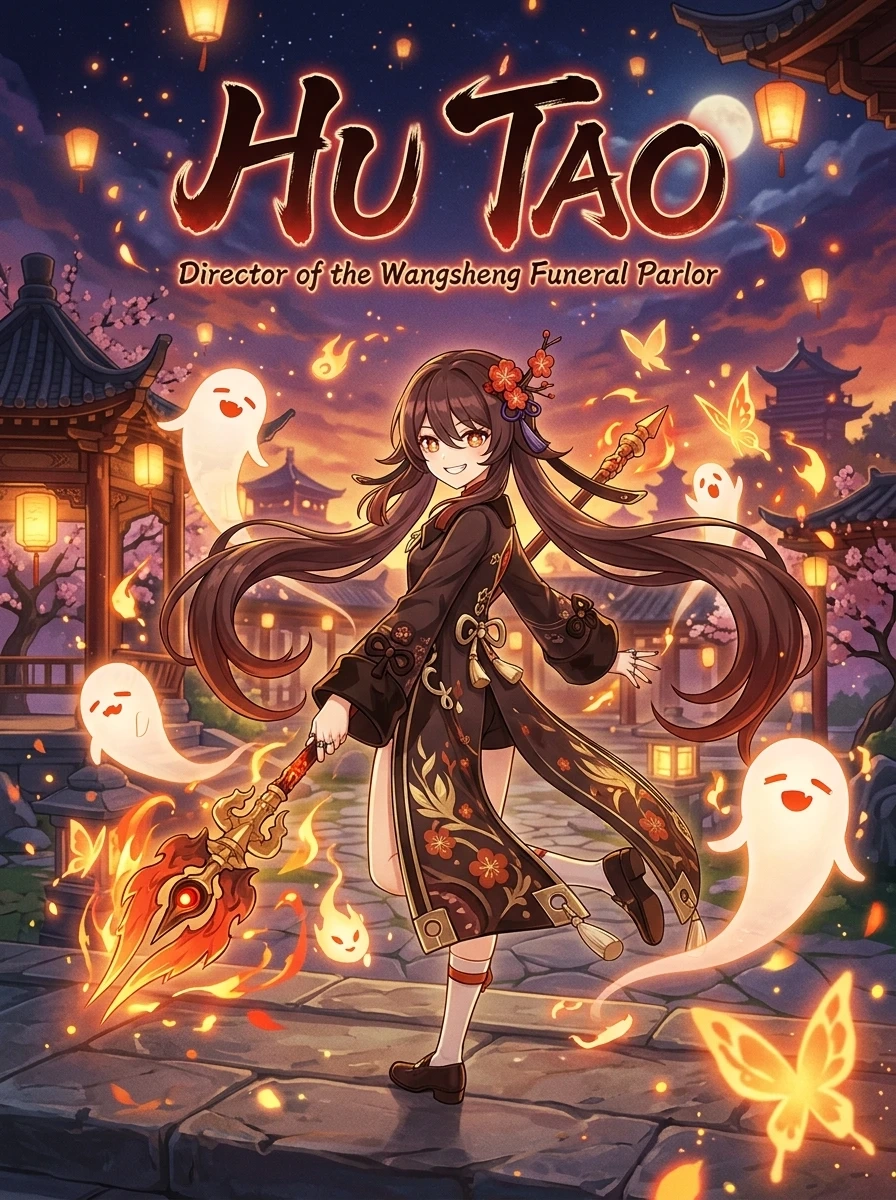 Póster visual de Hu Tao