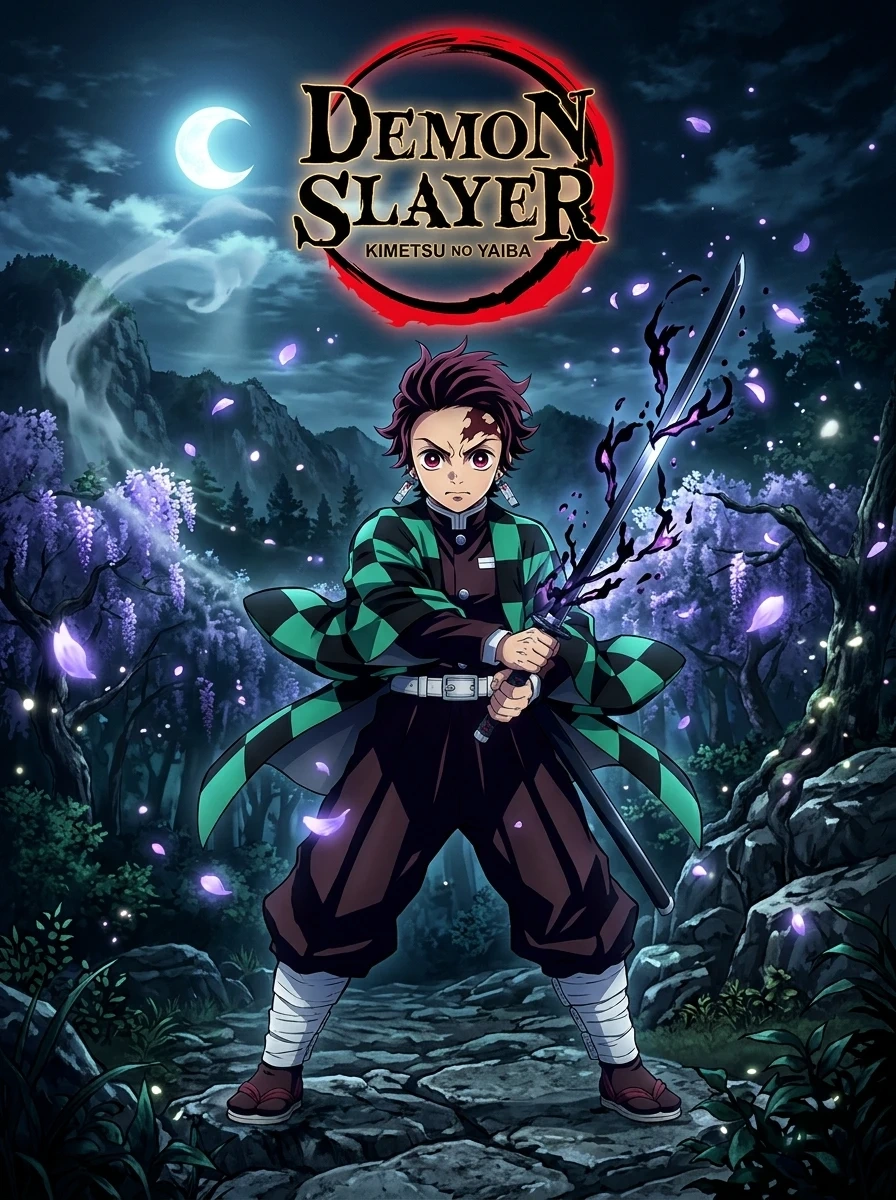 Póster visual de Tanjiro